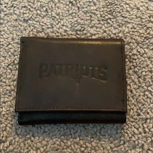 Leather NE Patriots Wallet